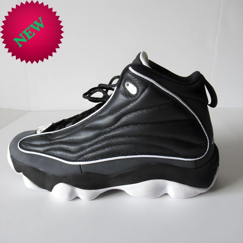 Jordan Pro Strong, Mid, Men's Size 10, Black/White/White, NEW